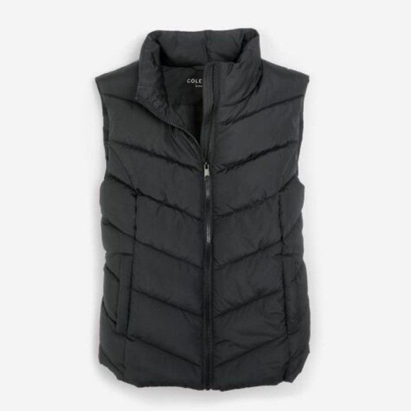 Cole Haan Black Puffer Vest - Picture 3 of 6